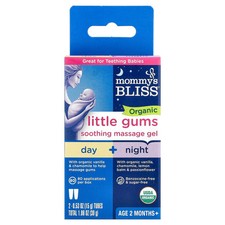 Organic Little Gums Soothing Massage Gel, Day/Night Pack, Age 2 Months , 2