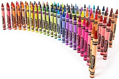 975 Supply 64 Crayons Per Box, Classic Colors, Built In Sharpener, For Kids, Sch