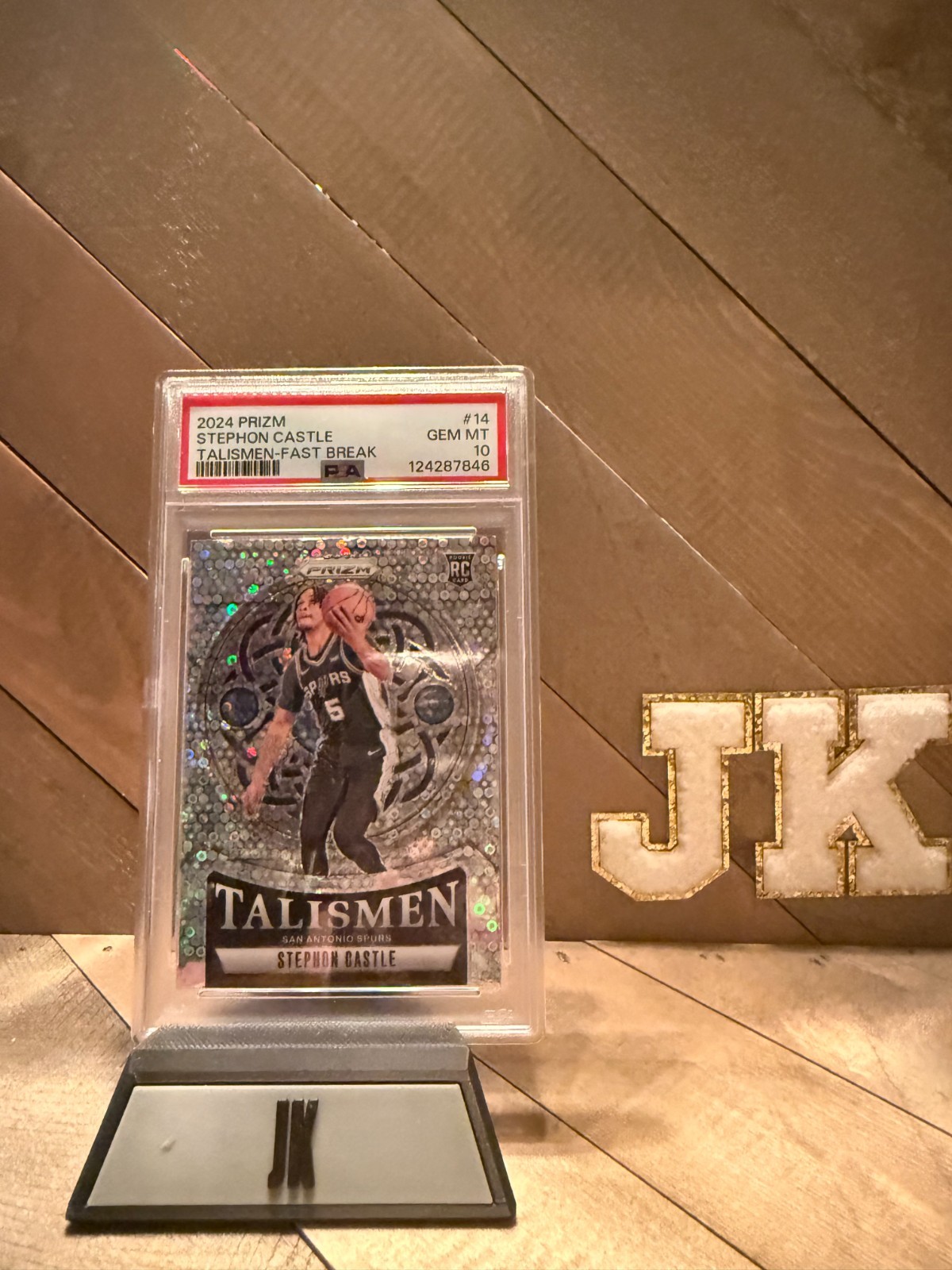 2024 PANINI PRIZM TALISMEN FAST BREAK #14 STEPHON CASTLE ROOKIE CARD!! PSA 10