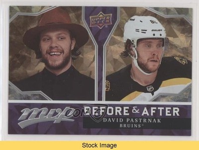 2021-22 Upper Deck MVP Before and After Gold David Pastrnak #BA-18 READ q7c