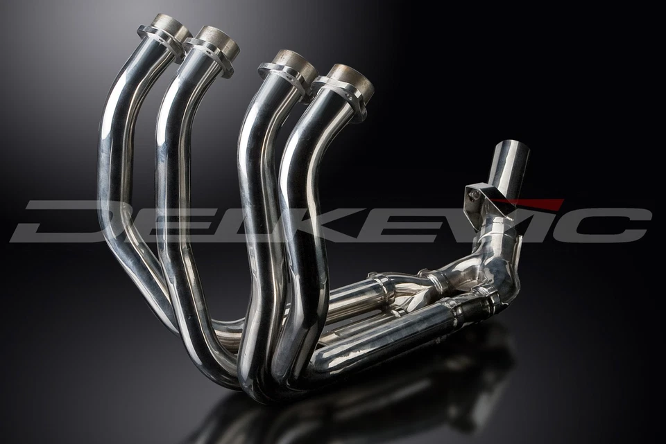 Cabezales de escape de acero inoxidable Delkevic Yamaha FZR600R Foxeye Foto 3 de 4