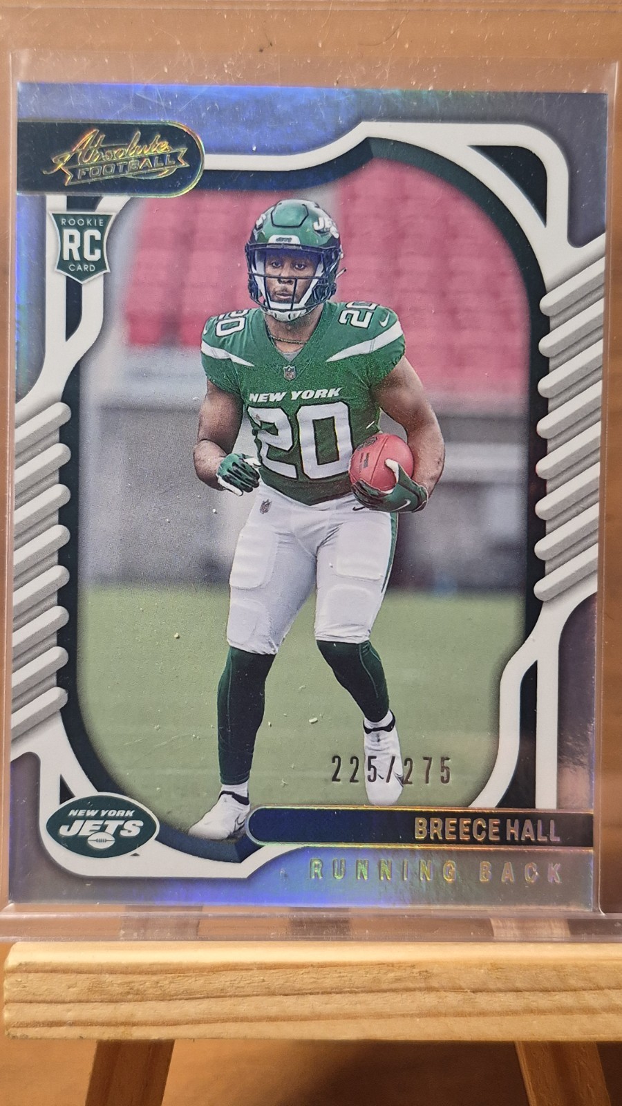 2022 Absolute BREECE HALL  225 /275 SILVER Rookie RC SP NEW YORK JETS