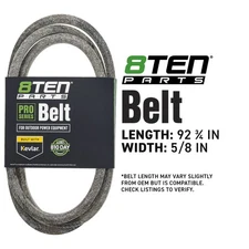 8TEN  Belt for Toro Z-Master 5000 6000 60-Inch 116-8187 92 3/4 x 5/8