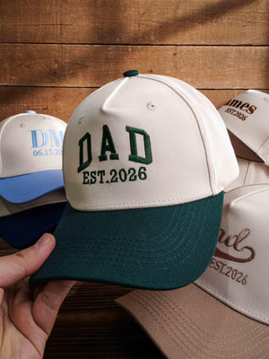 Custom Embroidered Dad Cap   Personalized Est. Year Baseball Hat