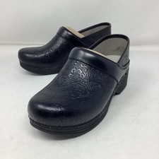 385 Dansko Women LT Pro Tooled Black Clog Size 36 EU US 5.5-6
