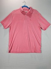 Tommy Bahama IslandZone Pink Polo Shirt Mens M Short Sleeve Embroidered Logo