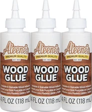 Aleene's DIY Wood Glue, Sandable, Stainable, Paintable Wood Bond, Permanent Hold