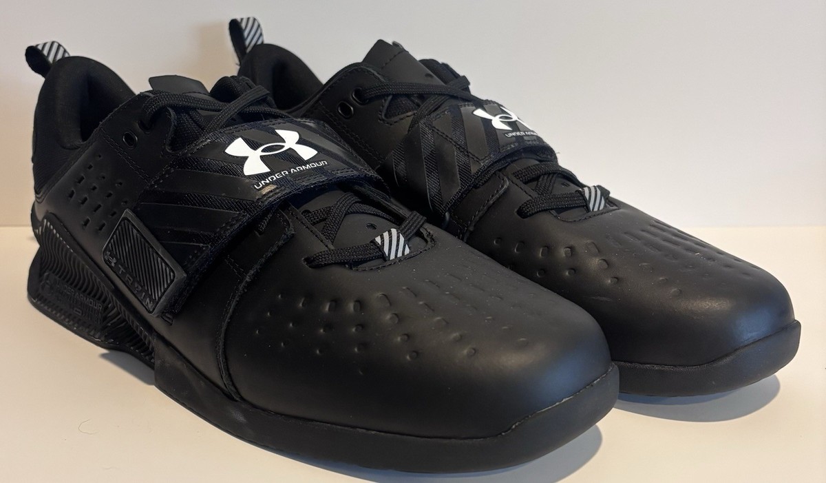 Under Armour Reign Lifter Training Shoes Men\'s Size‎ 13 Triple Black 3028028-001 Under Armour Reign Lifter Triple Black Training Shoes  main image 4