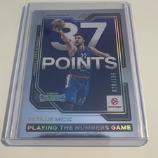 Panini Vasilije Micic Anadolu Efes 37 Points #7 Contenders /199 EuroLeague