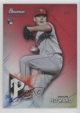 2021 Bowman Sterling Rookies Red Refractor 3/5 Spencer Howard #BSR-97 o9a