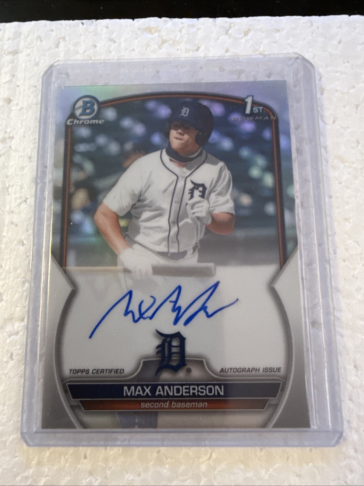 Max Anderson 2023 Bowman Chrome 1st Auto/499 Refractor #CDA-MA