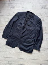 Brioni Palatino Men's Navy Blue 100 Wool Suit Jacket Blazer Size IT 54 Flaws