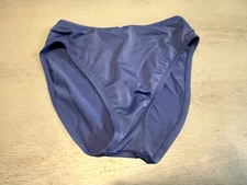 blue SPEEDO front  lined  swimsuit bikini bottom size 10