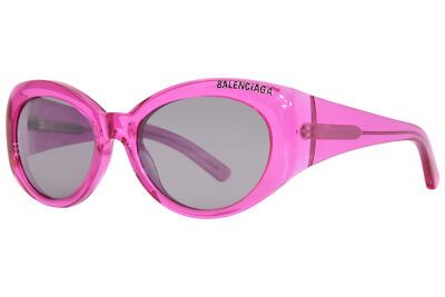 Balenciaga BB0267S 004 Sunglasses Women's Fuchsia/Silver Mirror
