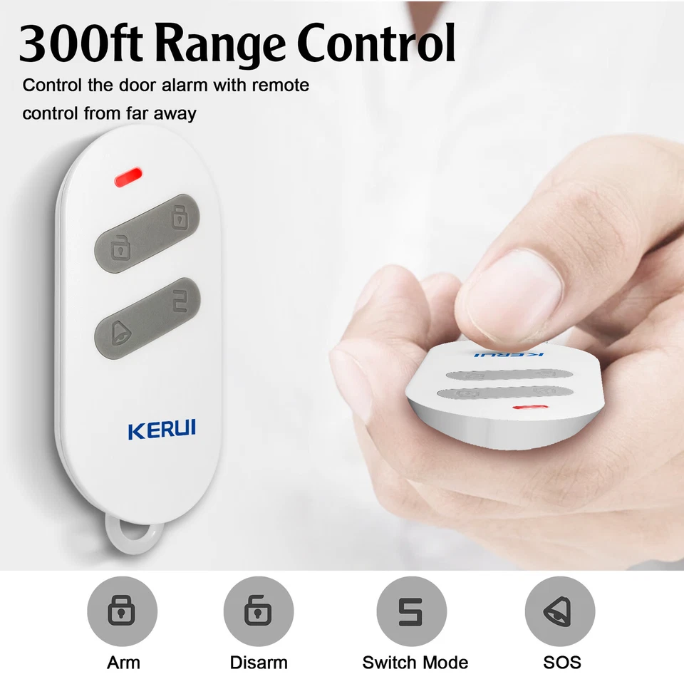 Home Safety Burglar Alarm Wireless System Security Device Door Window Sensor - Image 3 of 4