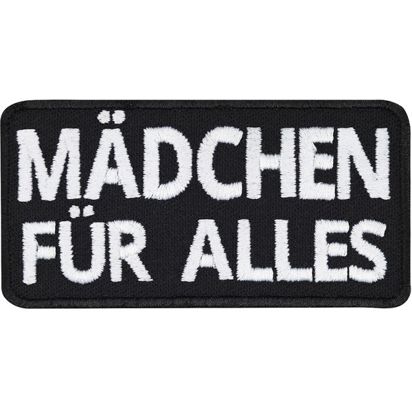 Spaß AufnäHer: MäDchen FüR Alles AufbüGler Bestickt Morale Patch Sticker 70X35Mm-image