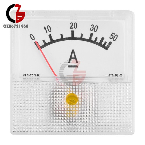 91C16 Analog Panel AMP Meter DC Ammeter Current Gauge Meter DC 0-10A/20A/30A/50A - Picture 28 of 28