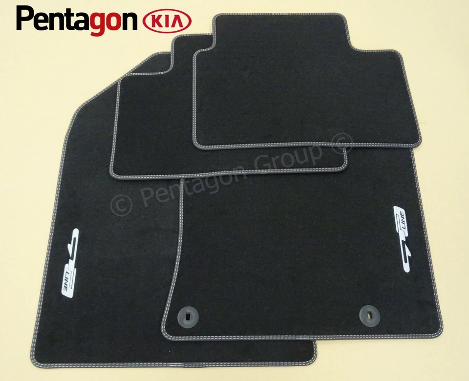 Genuine Kia Ceed / Proceed GT Line 2019- Set Of 4 Floor Carpet Mats J7143ADE12GL