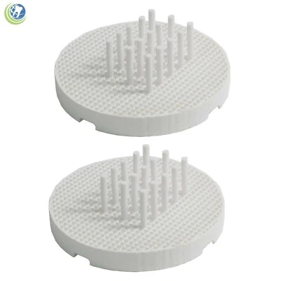 HOUSE BRAND 2x DENTAL LAB PORCELAIN HONEYCOMB FIRING ROAST TRAYS & 20 CERAMIC ZIRCONIA PINS