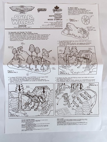 Star Wars Micro Machines ENDOR playset - Complete w Box - Galoob 1990s - Picture 8 of 8