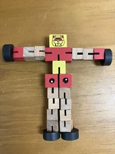 Maxim Enterprises Wooden Toy Transformer Fidgets Car