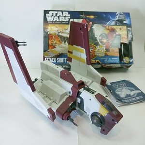 Star Wars The Clone Wars Republic Attack Shuttle Vehicle Base Recon Hasbro | eBay