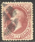 U.S. #155 Used VF App - 90c Carmine ($350)