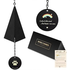 Pet Memorial Wind Bell Chimes,Loss of Dog Sympathy Gift in Memory of Dog,Uniq...
