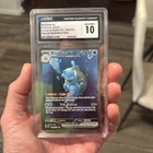 Blastoise EX 200/165 CGC 10 Gem Mint Scarlet & Violet 151. Blastoise 151 holo 10