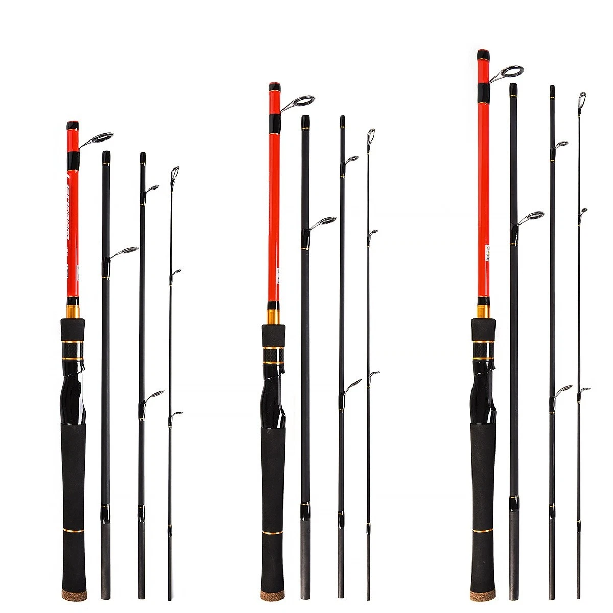 4 Pieces Spinning/Casting Rod Carbon Spinning Fishing Rod Portable Bass Rod
Opens in a new window or