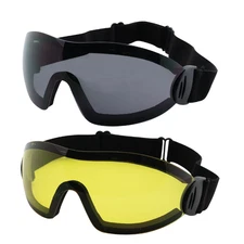 Global Vision Flare Motorcycle Goggles For Men Or Women Polycarbonate One-Piece