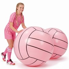 Tradder 2 Pcs 27.5 Inch Giant Volleyball Beach Ball Pink PVC Large Inflatable...