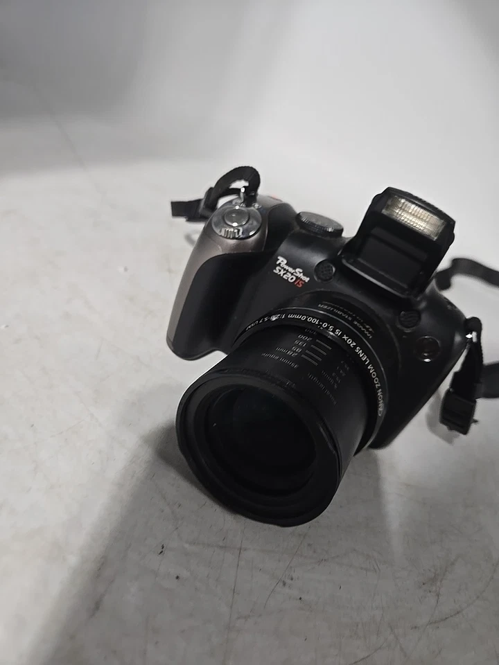Цифровая камера Canon PowerShot SX20 IS 12,1 Мп черная протестирована рабочая бесплатная доставка - Изображение 2 из 4