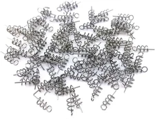 Honbay 100Pcs Spring Twist Lock Fishing Hook Centering Pin for Soft Lure Bait Wo