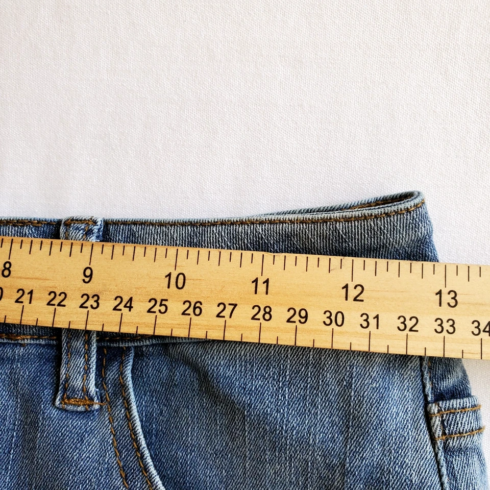 Винтажный Y2K оборки джинсовой ткани юбка маленький ковбой Western богемное шик фея мини юбка - Изображение 3 из 3