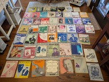 Lot of 52 Antique/Vintage Sheet Music Songs