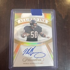 2024 Flawless Mike Singletary All-pro Ink Gold /25 No. API-MSY