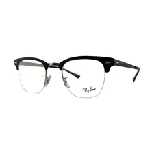Ray-Ban RB3716VM Black On Silver Half Rim Eyeglasses Frames 50mm 22mm 145mm 2861