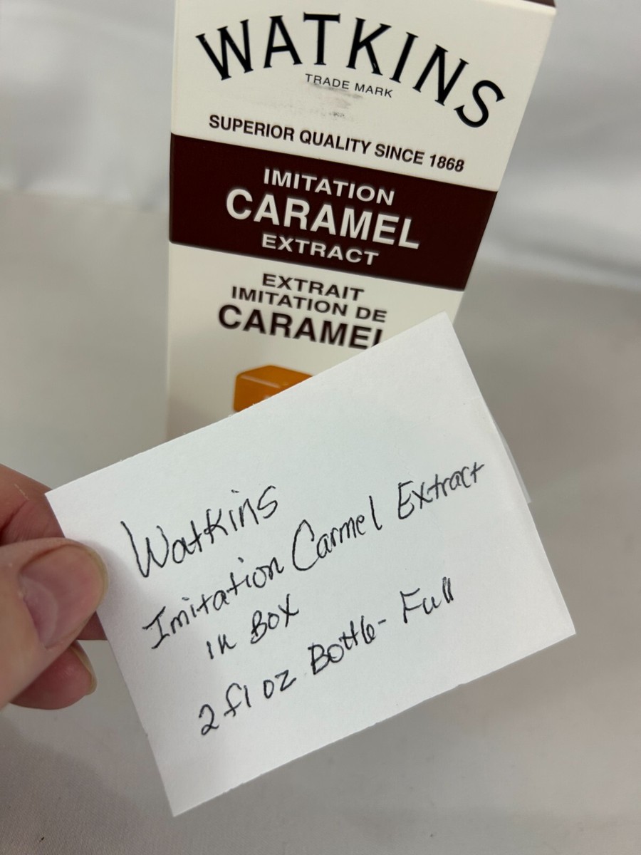 Watkins Imitation Carmel Extract Bottle with Other Natural Flavors