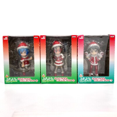 Evangelion Puchi Eva School collection Rei & Mari & Kaoru Set of 3 Xmas Santa