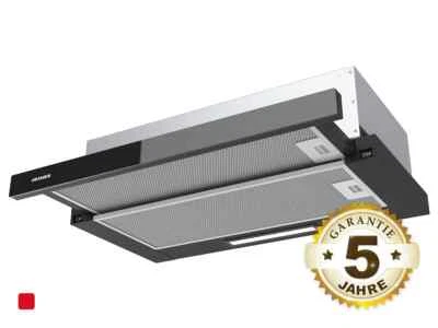 Oranier FLA460 Flachschirmhaube 60 cm Schwarz