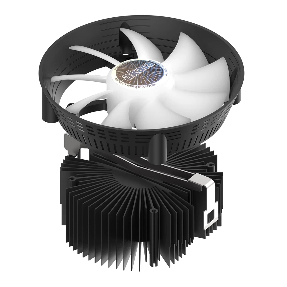 Akasa Vegas Chroma AM AMD AM3 AM4 AM5 1800rpm ARGB LED 4-Pin 12cm Fan CPU Cooler - Image 4 of 4