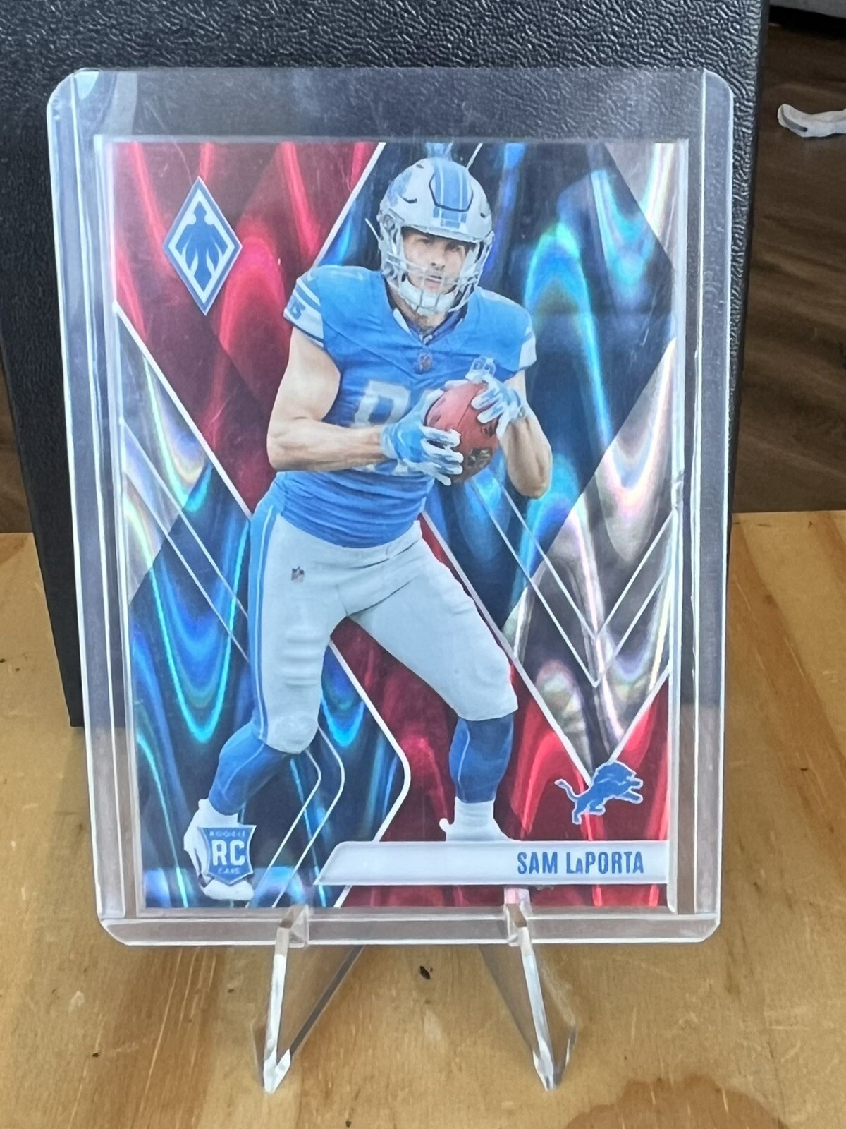 2023 Panini Phoenix Seismic Red #115 Sam LaPorta /199 RC Lions Rookie SP