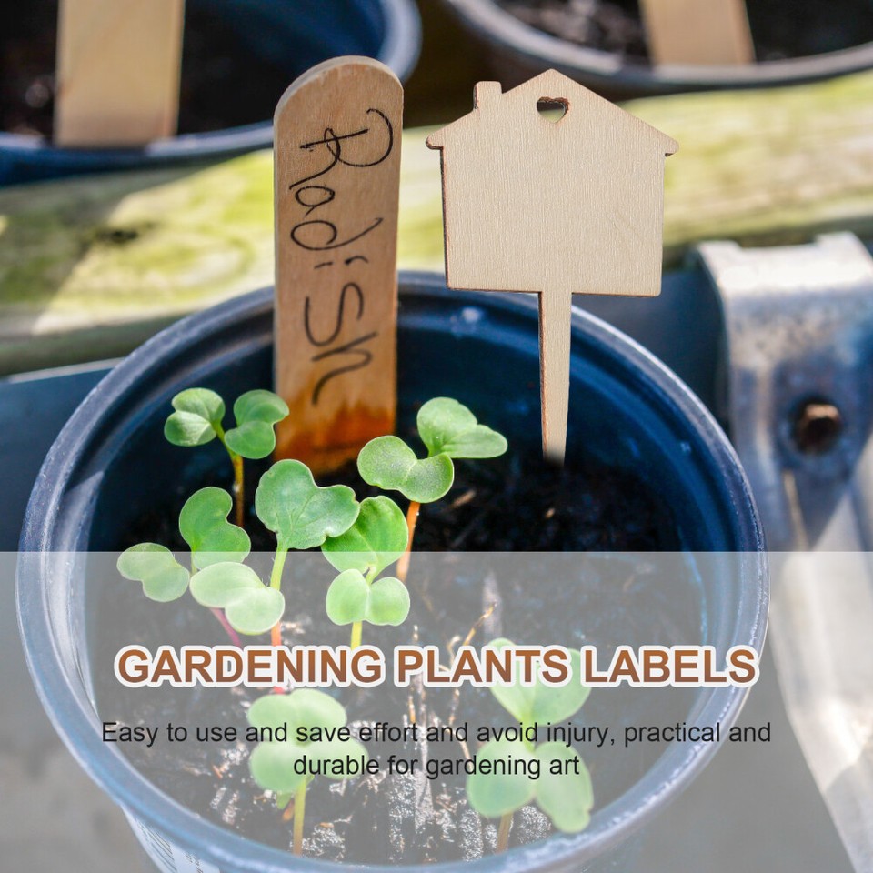 50 Pcs Plant Label Plastic Plants Labels Name Tag Sign Identification
