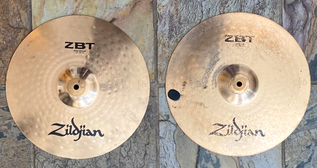 Nice ZILDJIAN ZBT 14 INCH / 36 CM HIHAT TOP AND BOTTOM