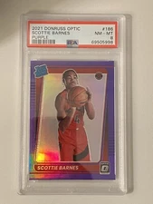 2021-22 Donruss Optic Rated Rookie Purple Scottie Barnes #186 *PSA 8*