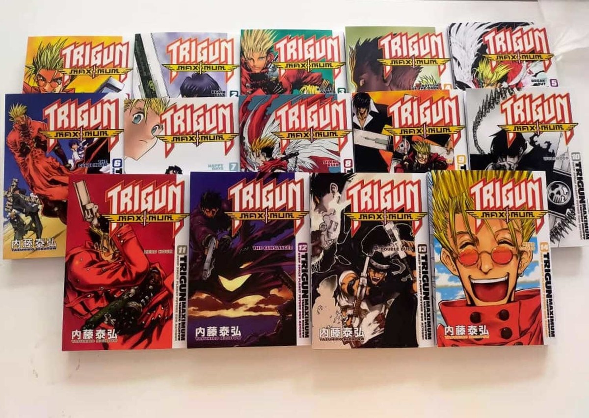 TRIGUN MAXIMUM Manga Vol. 1-14 END English Complete Set by Ysuhiro