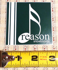 Reason Snowboards Marke Vintage Snowboard Sticker / Decal