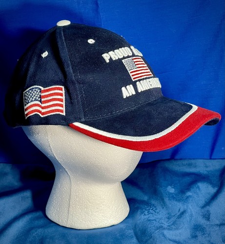 God Bless America USA Hat / Cap Adjustable by Colosseum Red White & Blue Flag - Picture 3 of 5