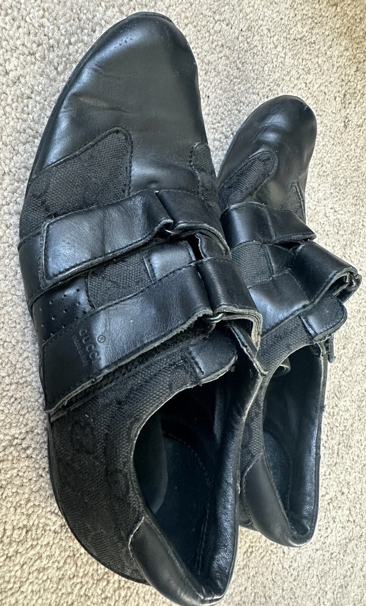 Gucci Sneakers Men Leather Black Shoes size 39eu | eBay